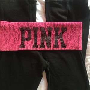 Y2K Victoria’s Secret pink flared yoga pants